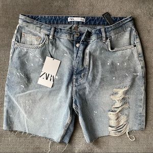 Zara Distressed Shorts - Size 34